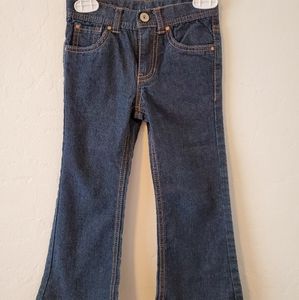 Little girls glitter jeans